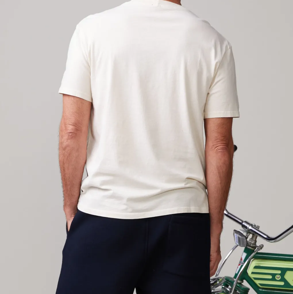 Men's Tops|Mens Sale*MONROW Relaxed Pocket Crew OFFWHITE