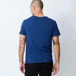 Men's Tops|Mens Sale*MONROW Relaxed Pocket Crew NAVYBLUE