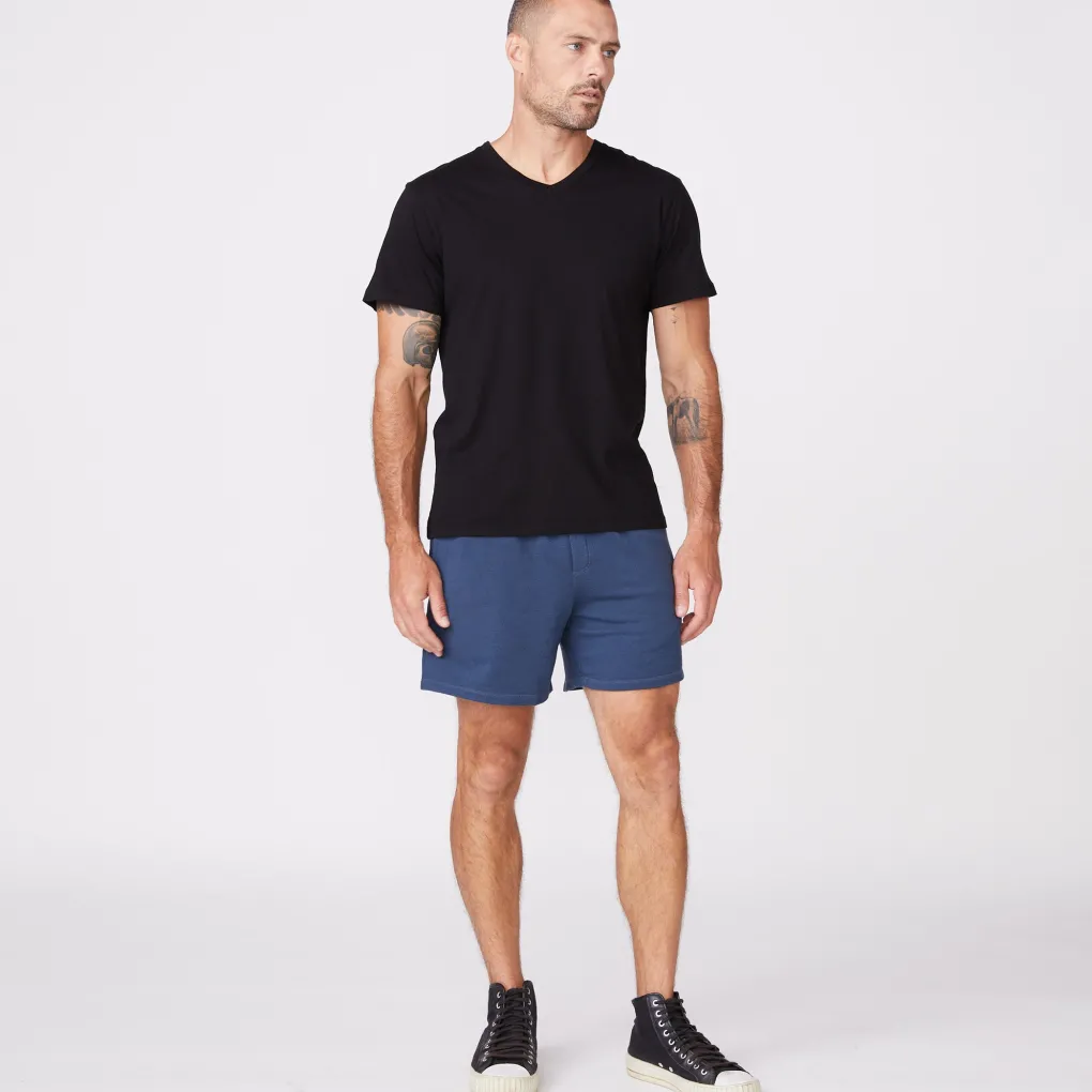 Men's Tops*MONROW Relaxed V BLACK