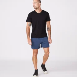 Men's Tops*MONROW Relaxed V BLACK