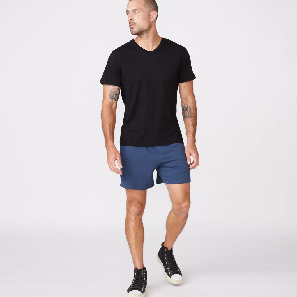 Men's Tops*MONROW Relaxed V BLACK