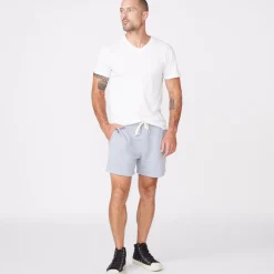 Men's Tops*MONROW Relaxed V WHITE