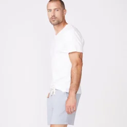 Men's Tops*MONROW Relaxed V WHITE