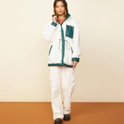 Jackets*MONROW Reversible Sherpa Lined Jacket DEEPFOREST