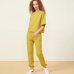 Sweats*MONROW 90's Classic Joggers GOLDENOLIVE