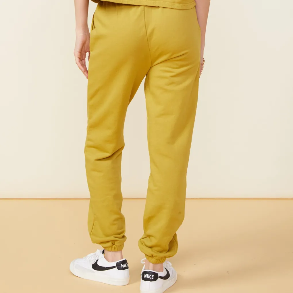 Sweats*MONROW 90's Classic Joggers GOLDENOLIVE