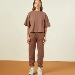 Tees*MONROW 90's Classic Sweatshirt Tee DUSTYCOCOA
