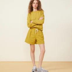 Shorts*MONROW 90's Classic Sweat Short GOLDENOLIVE