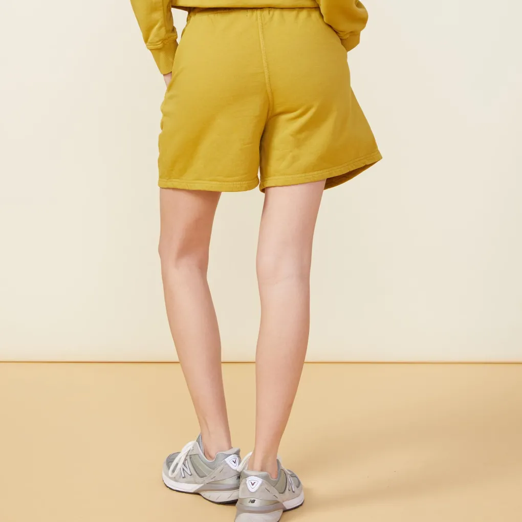 Shorts*MONROW 90's Classic Sweat Short GOLDENOLIVE