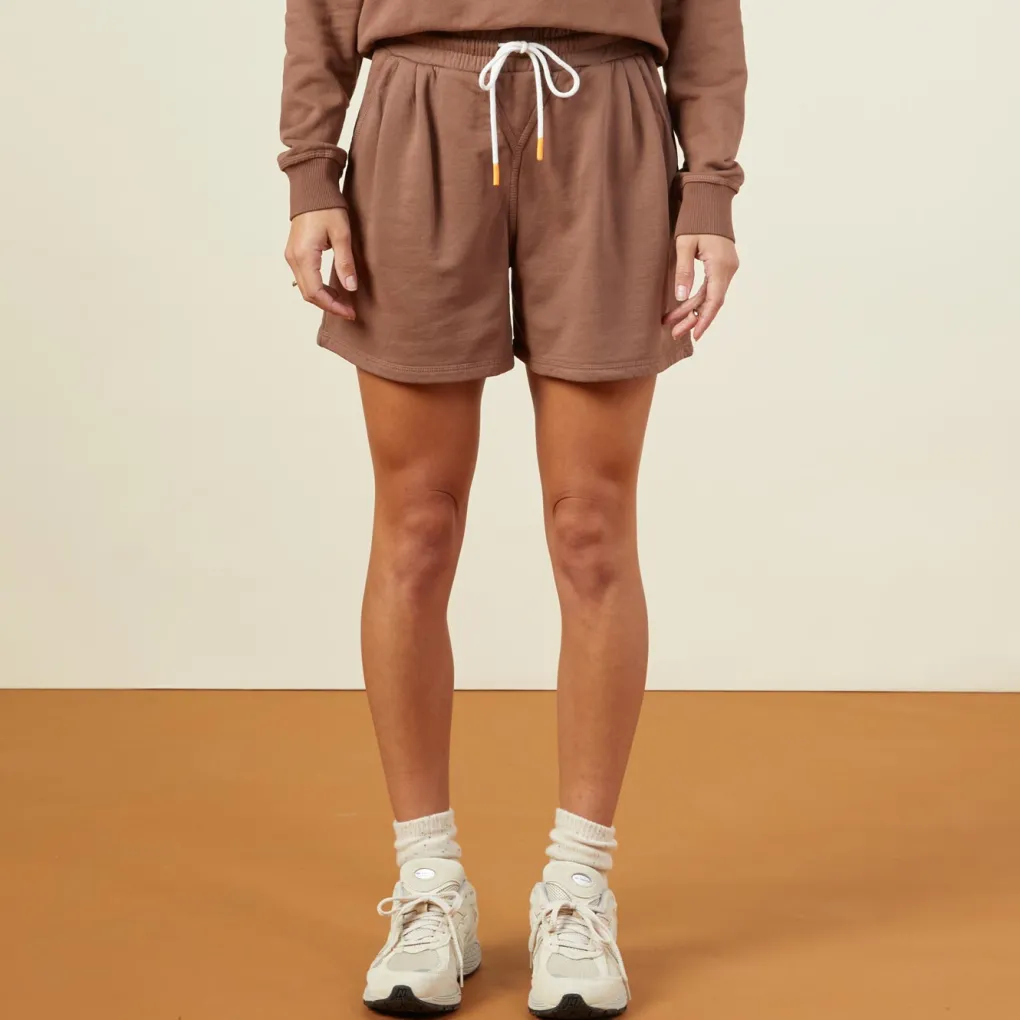 Shorts*MONROW 90's Classic Sweat Short DUSTYCOCOA