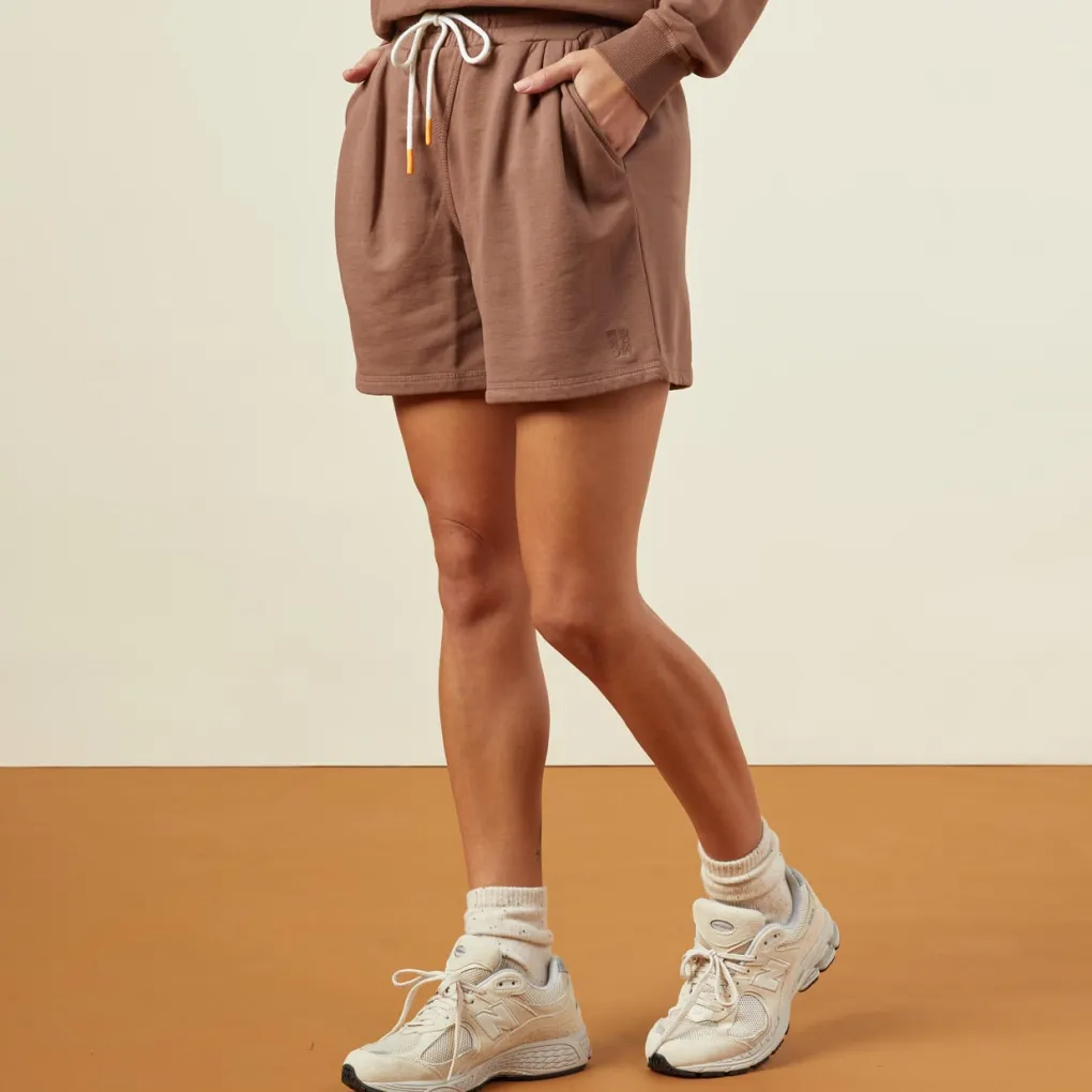 Shorts*MONROW 90's Classic Sweat Short DUSTYCOCOA
