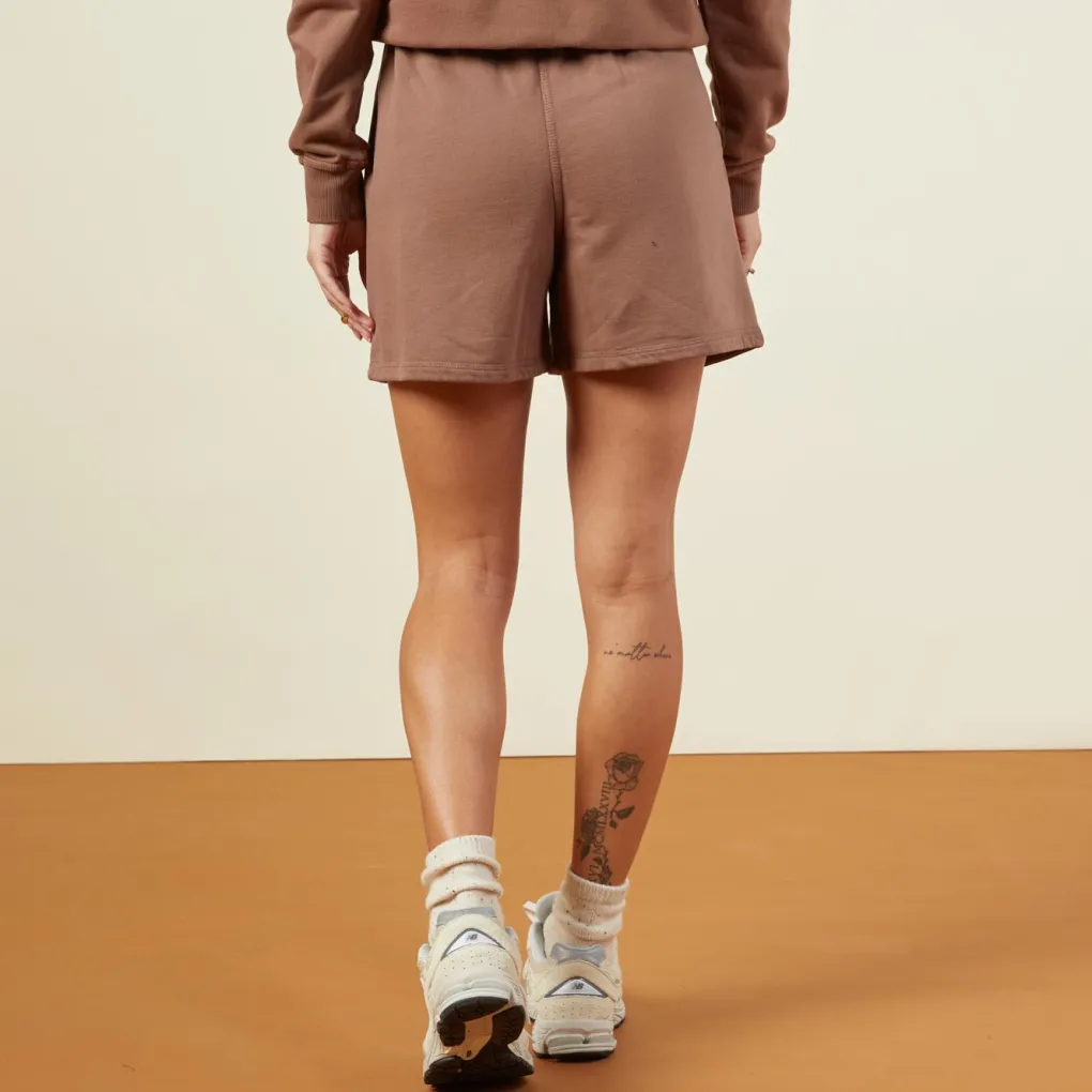 Shorts*MONROW 90's Classic Sweat Short DUSTYCOCOA