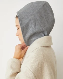 Jackets*MONROW Sherpa Hooded Jacket BONE