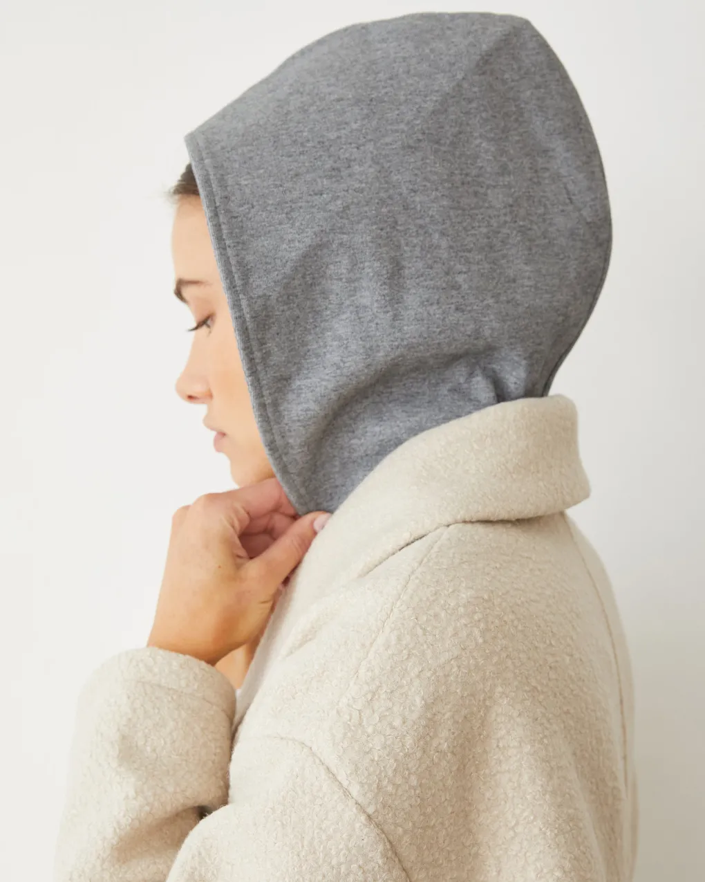 Jackets*MONROW Sherpa Hooded Jacket BONE