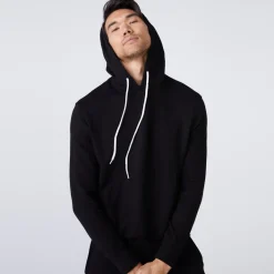 Mens Sale|Men's Sale*MONROW Slouchy Pullover Hoody BLACK
