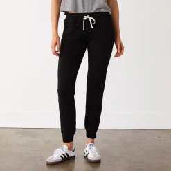 Sweats*MONROW Softfleece Girlfriend Sweats BLACK
