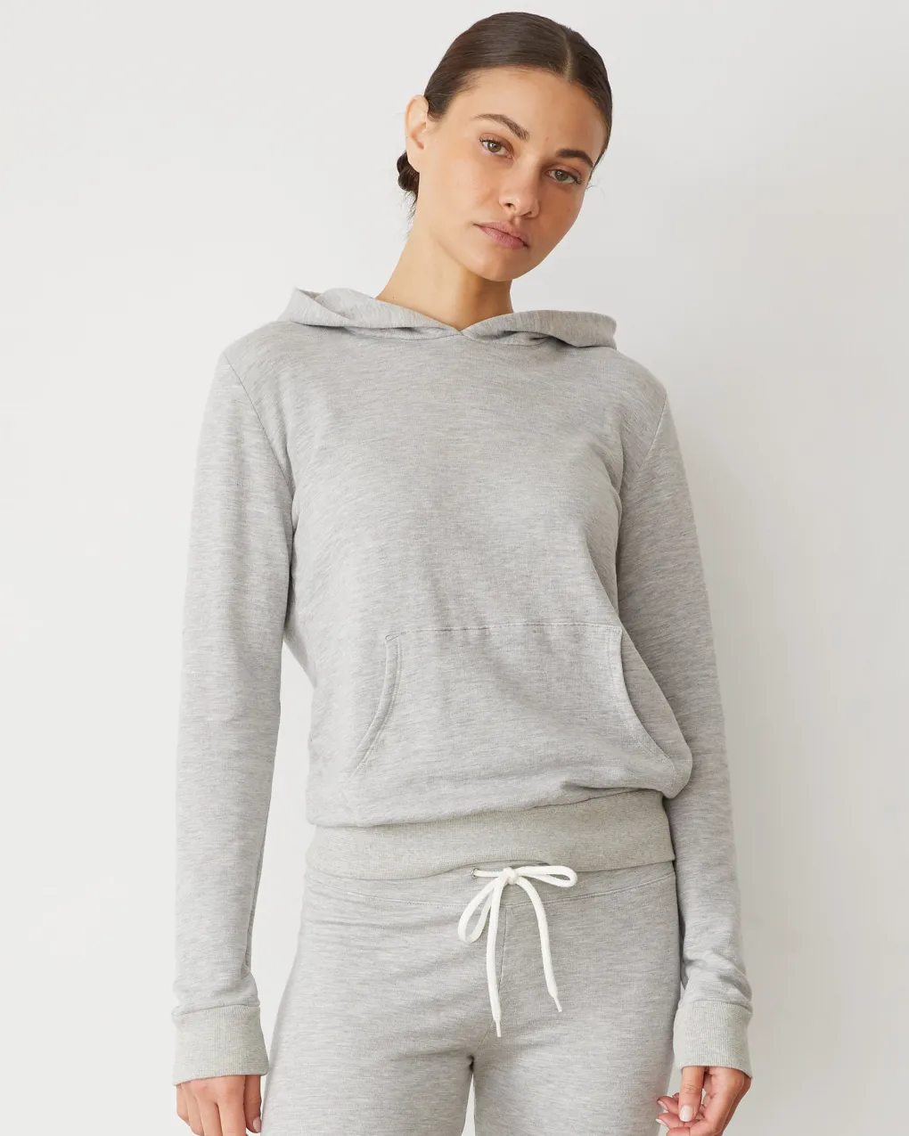 Softfleece|Sweatshirts*MONROW Softfleece Kangaroo Pullover HEATHERGREY