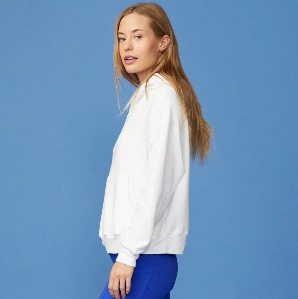 Softfleece|Hoodies*MONROW Softfleece Slouchy Pullover WHITE