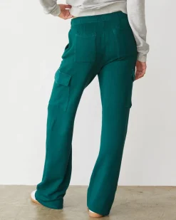 Softfleece|Sets*MONROW Softfleece Straight Leg Cargo Sweat FOREST