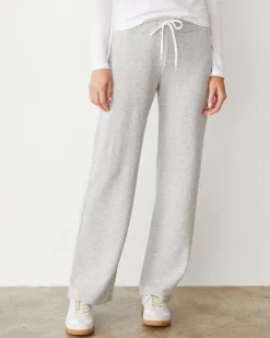 Softfleece|Sweats*MONROW Softfleece Straight Leg Vintage Sweat HEATHERGREY