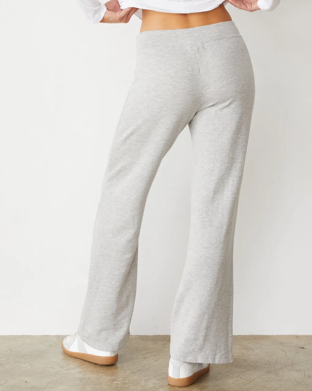 Softfleece|Sweats*MONROW Softfleece Straight Leg Vintage Sweat HEATHERGREY