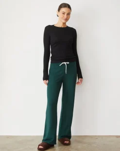 Softfleece|Sweats*MONROW Softfleece Straight Leg Vintage Sweat EVERGREEN