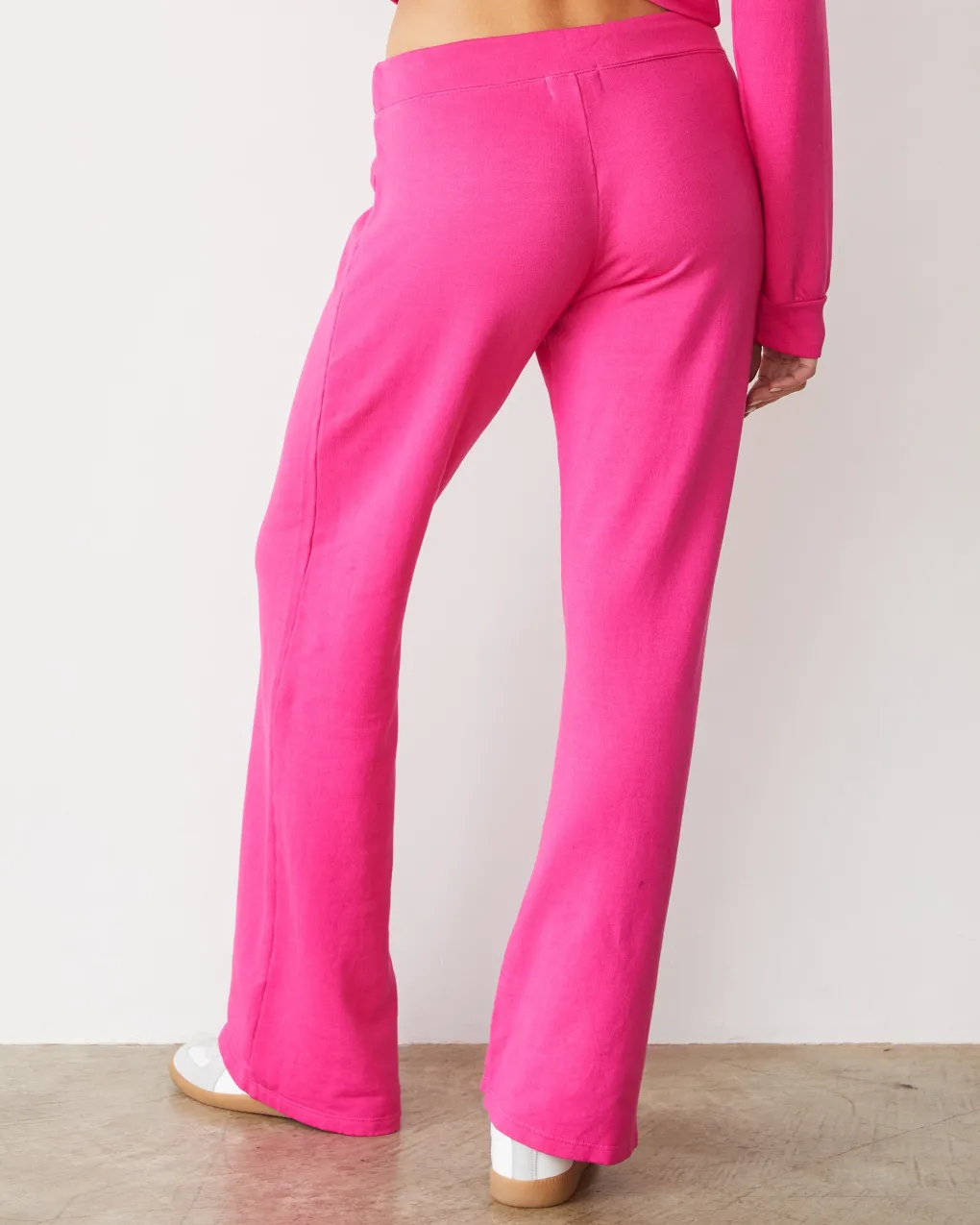Softfleece|Sets*MONROW Softfleece Straight Leg Vintage Sweat FUCHSIA