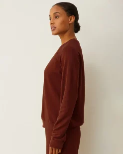 Softfleece|Sweatshirts*MONROW Softfleece Vintage Raglan RUST