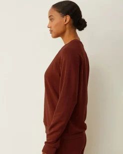 Softfleece|Sweatshirts*MONROW Softfleece Vintage Raglan RUST