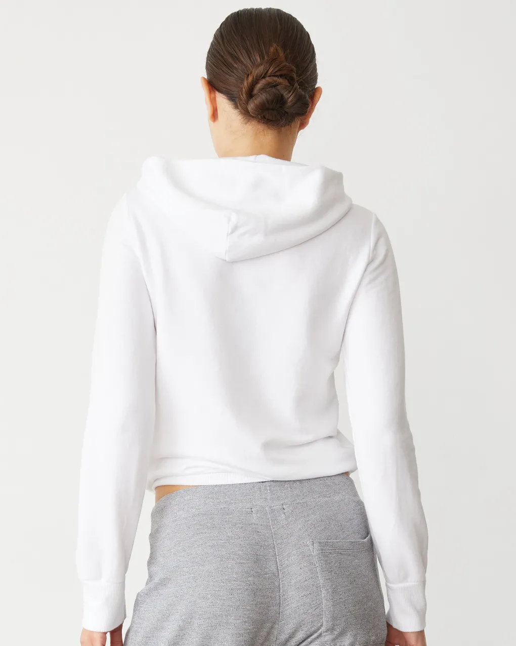 Softfleece|Zip-Up Hoodies*MONROW Softfleece Zip Up Hoody WHITE