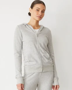 Softfleece|Zip-Up Hoodies*MONROW Softfleece Zip Up Hoody HEATHERGREY