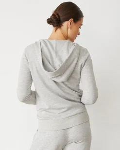 Softfleece|Zip-Up Hoodies*MONROW Softfleece Zip Up Hoody HEATHERGREY