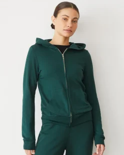 Softfleece|Zip-Up Hoodies*MONROW Softfleece Zip Up Hoody EVERGREEN