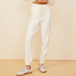 Soft Knit|Sweats*MONROW Soft Knit Cuffed Jogger IVORY