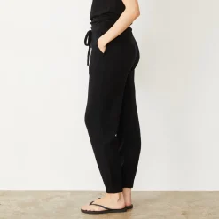 Soft Knit|Sweats*MONROW Soft Knit Cuffed Jogger BLACK