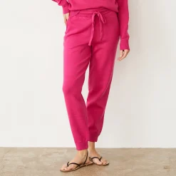 Soft Knit|Sweats*MONROW Soft Knit Cuffed Jogger FUCHSIA