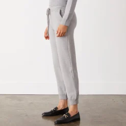 Soft Knit|Sweats*MONROW Soft Knit Cuffed Jogger HEATHERGREY