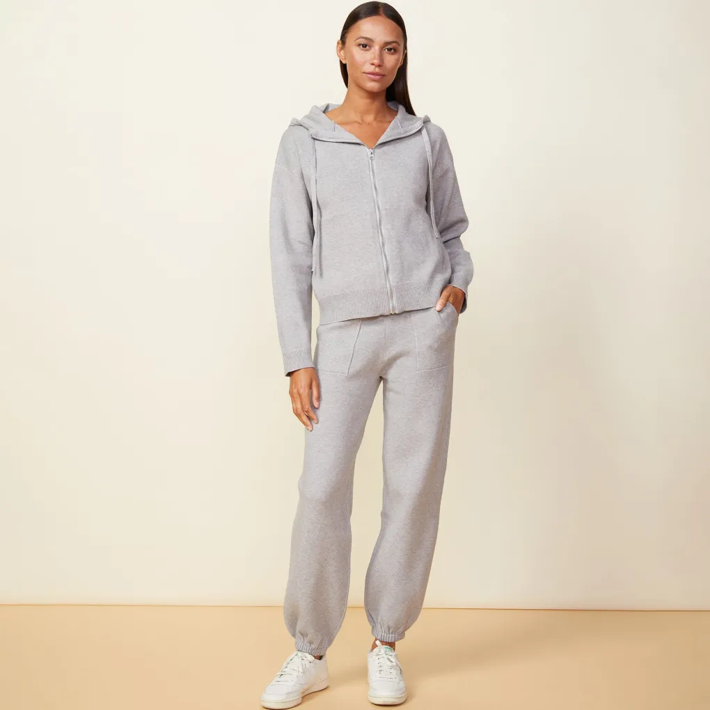 Soft Knit|Sweats*MONROW Soft Knit Oversized Vintage Sweat HEATHERGREY