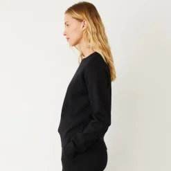 Soft Knit|Sweatshirts*MONROW Soft Knit Raglan Sweater BLACK