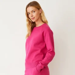 Soft Knit|Sweatshirts*MONROW Soft Knit Raglan Sweater FUCHSIA
