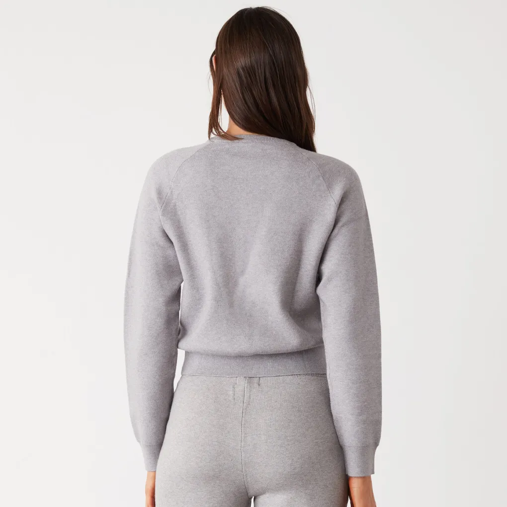 Soft Knit|Sweaters*MONROW Soft Knit Raglan Sweater HEATHERGREY