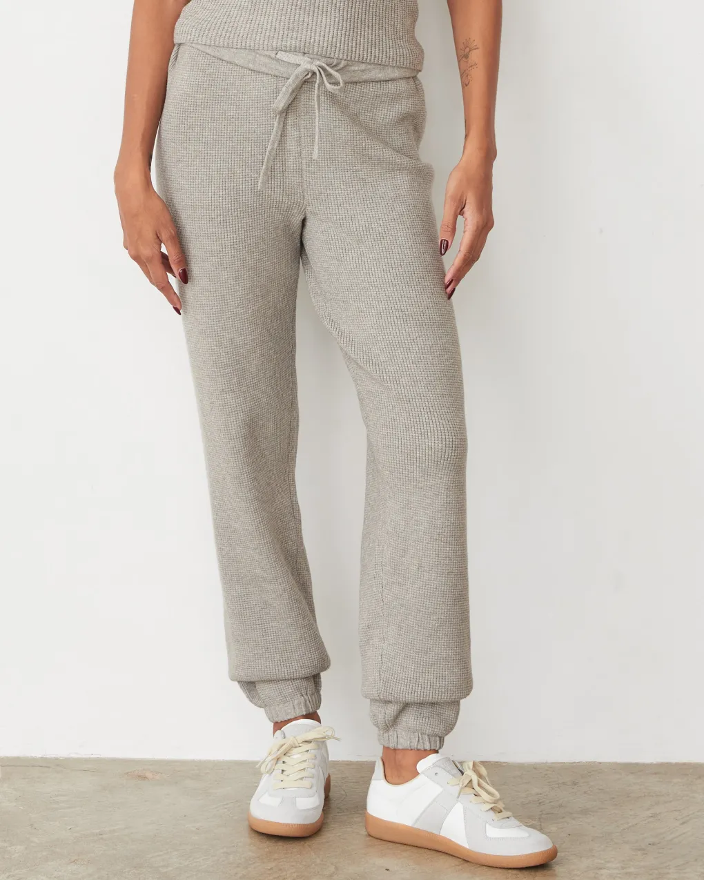 Soft Knit|Travel Essentials*MONROW Softknit Rib Waffle Oversized Sweat HEATHERGREY