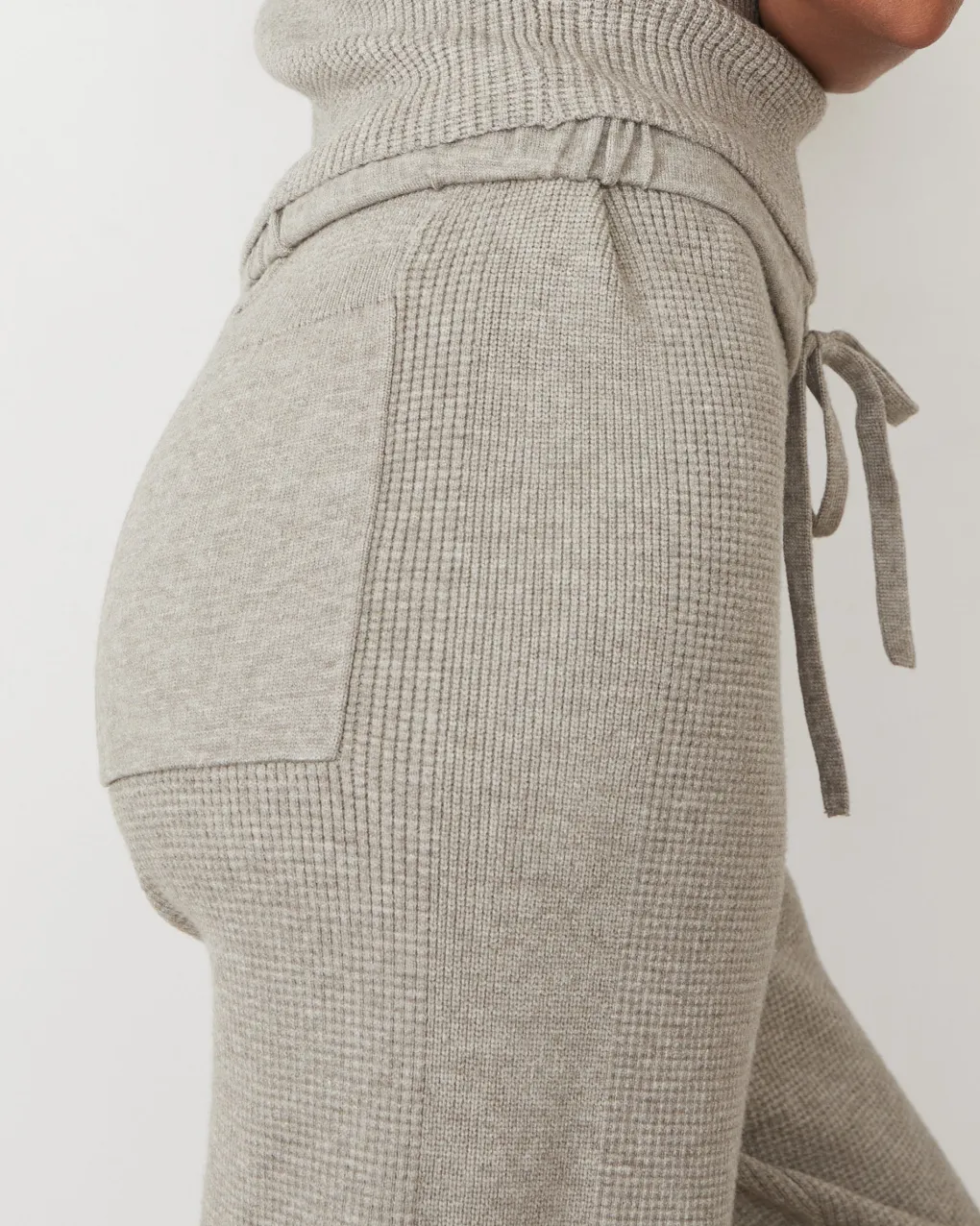Soft Knit|Travel Essentials*MONROW Softknit Rib Waffle Oversized Sweat HEATHERGREY