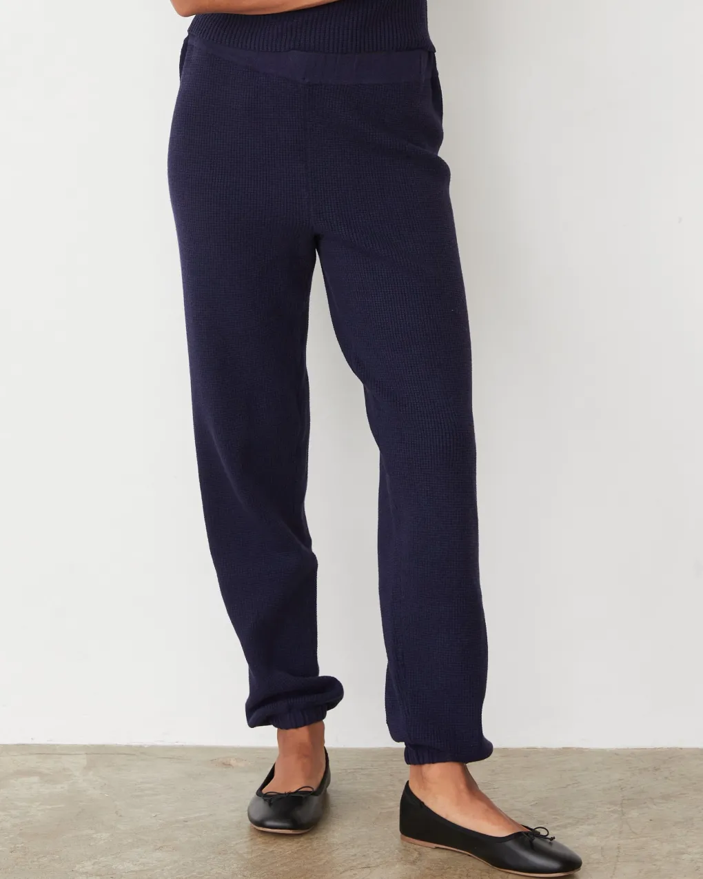 Soft Knit|Travel Essentials*MONROW Softknit Rib Waffle Oversized Sweat DARKNAVY