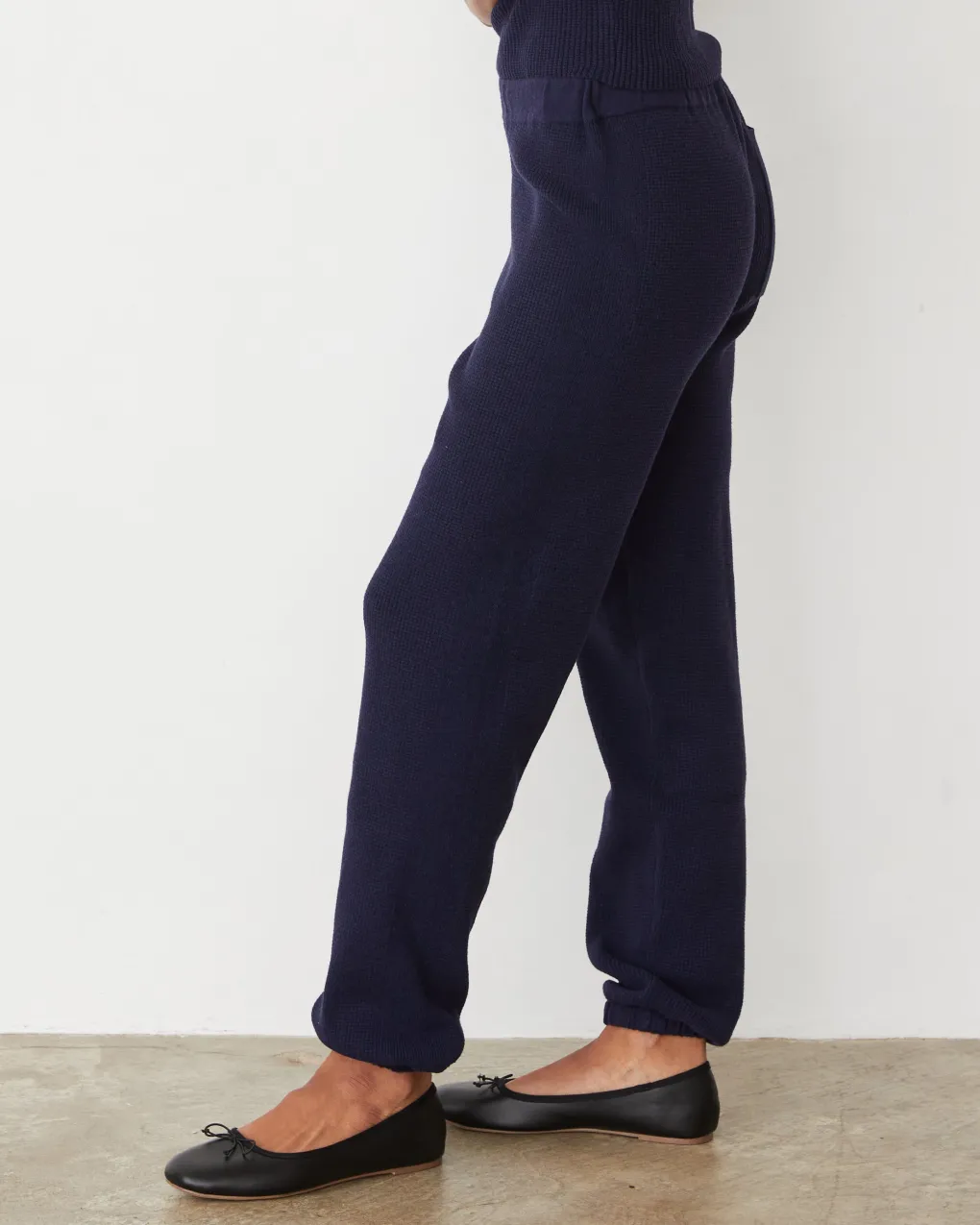 Soft Knit|Travel Essentials*MONROW Softknit Rib Waffle Oversized Sweat DARKNAVY