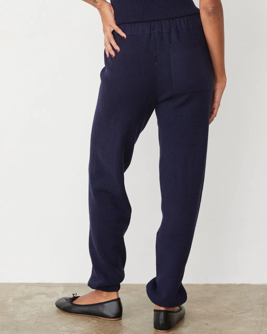 Soft Knit|Travel Essentials*MONROW Softknit Rib Waffle Oversized Sweat DARKNAVY