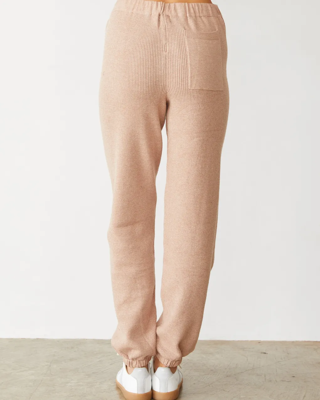 Soft Knit|Sets*MONROW Softknit Rib Waffle Oversized Sweat TAUPE