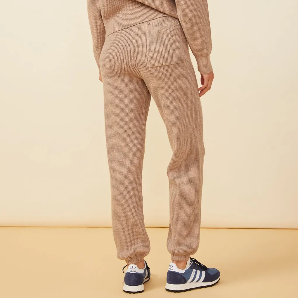 Soft Knit|Sweats*MONROW Soft Knit Waffle Oversized Sweats BARLEY