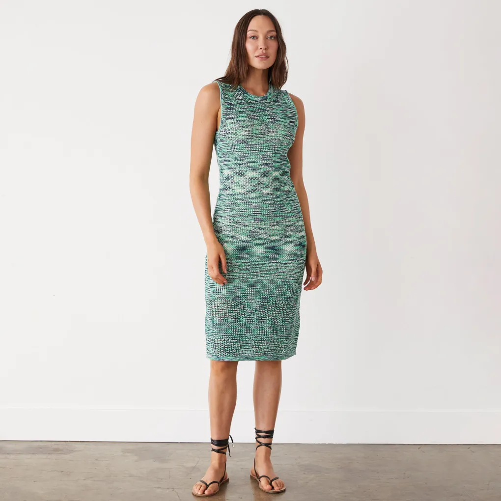 Dresses*MONROW Space-dye Tank Dress GREENMULTI