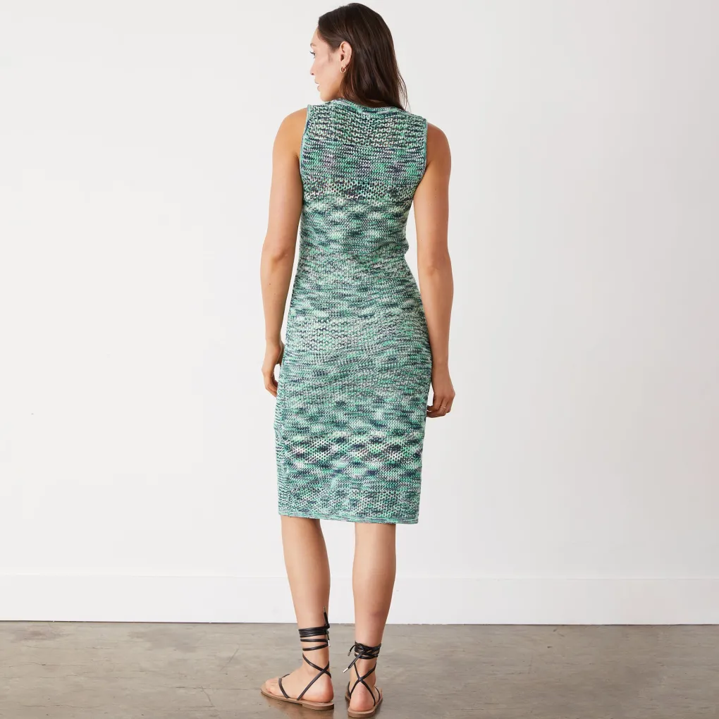 Dresses*MONROW Space-dye Tank Dress GREENMULTI